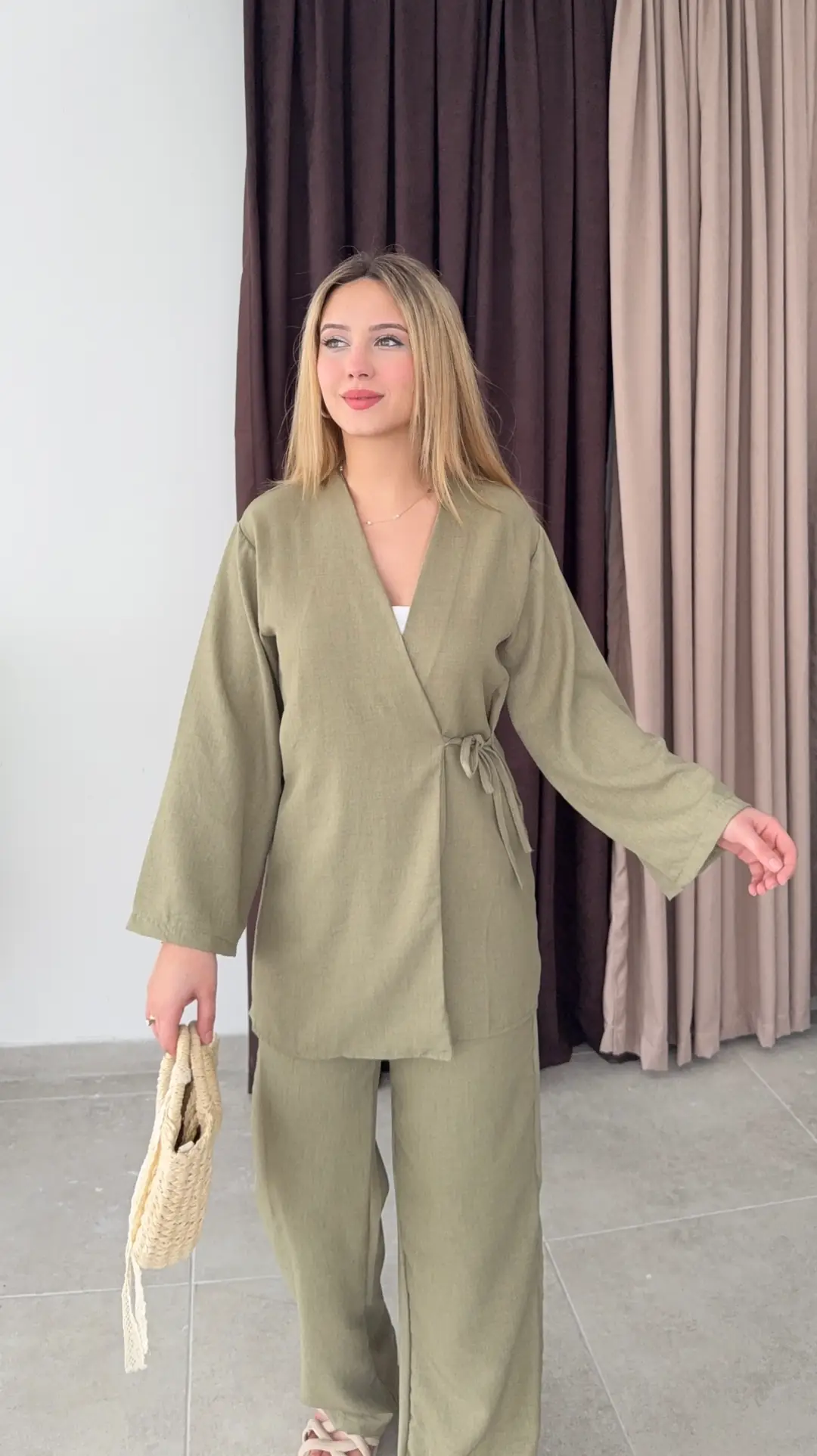 Kimono Keten Takım