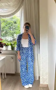 Zebra Desen Mavi