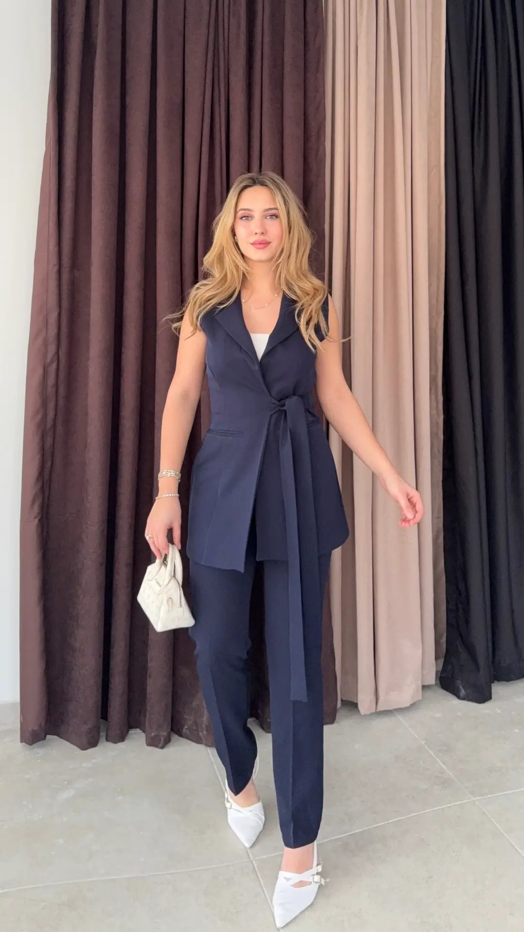 Premium Yelekli Blazer Takım