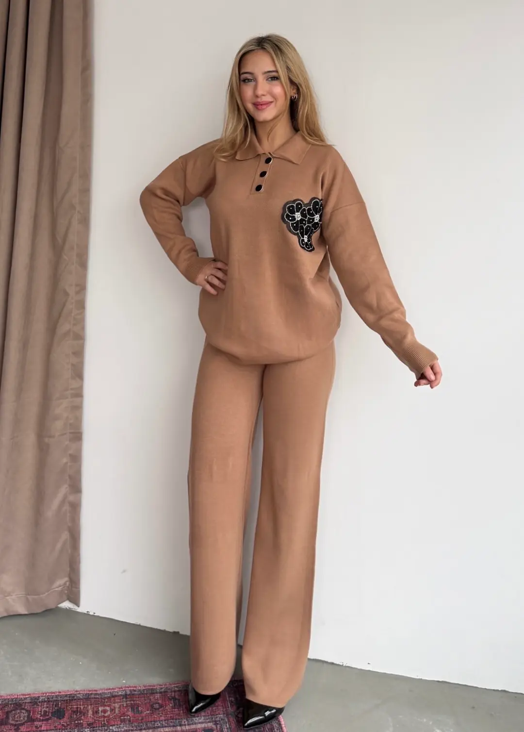 Nakışlı Triko Takım